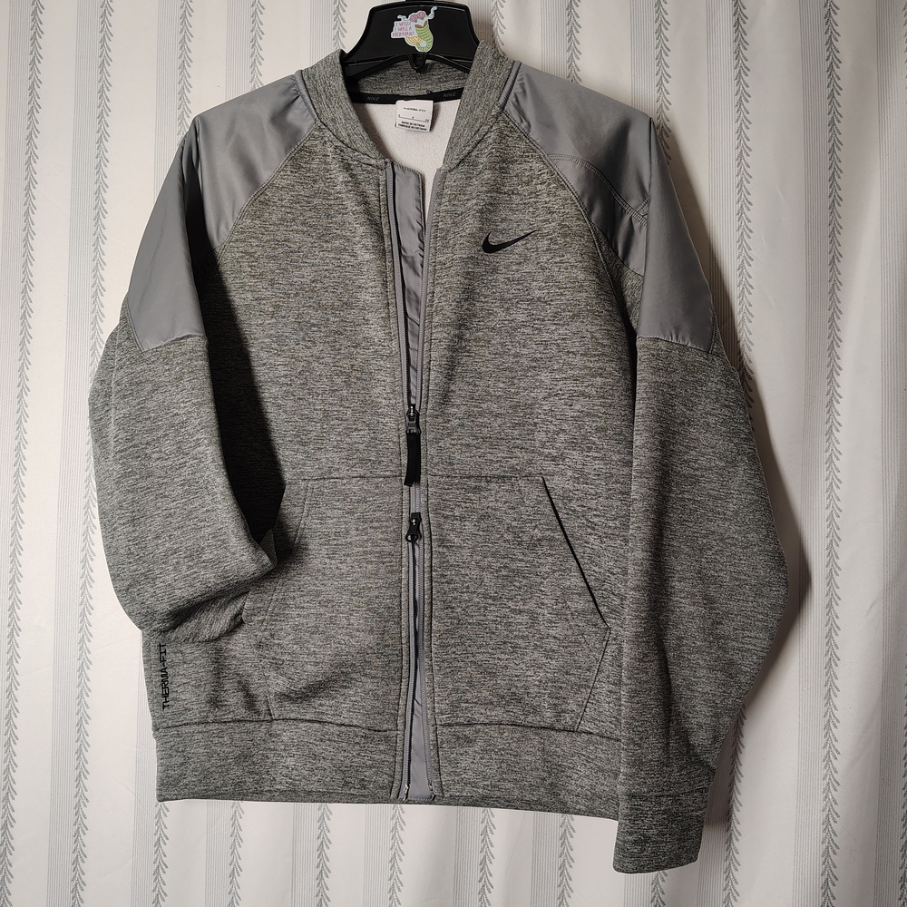 Nike Two-Tone Gray Double Zipper Jacket Men's Size Small